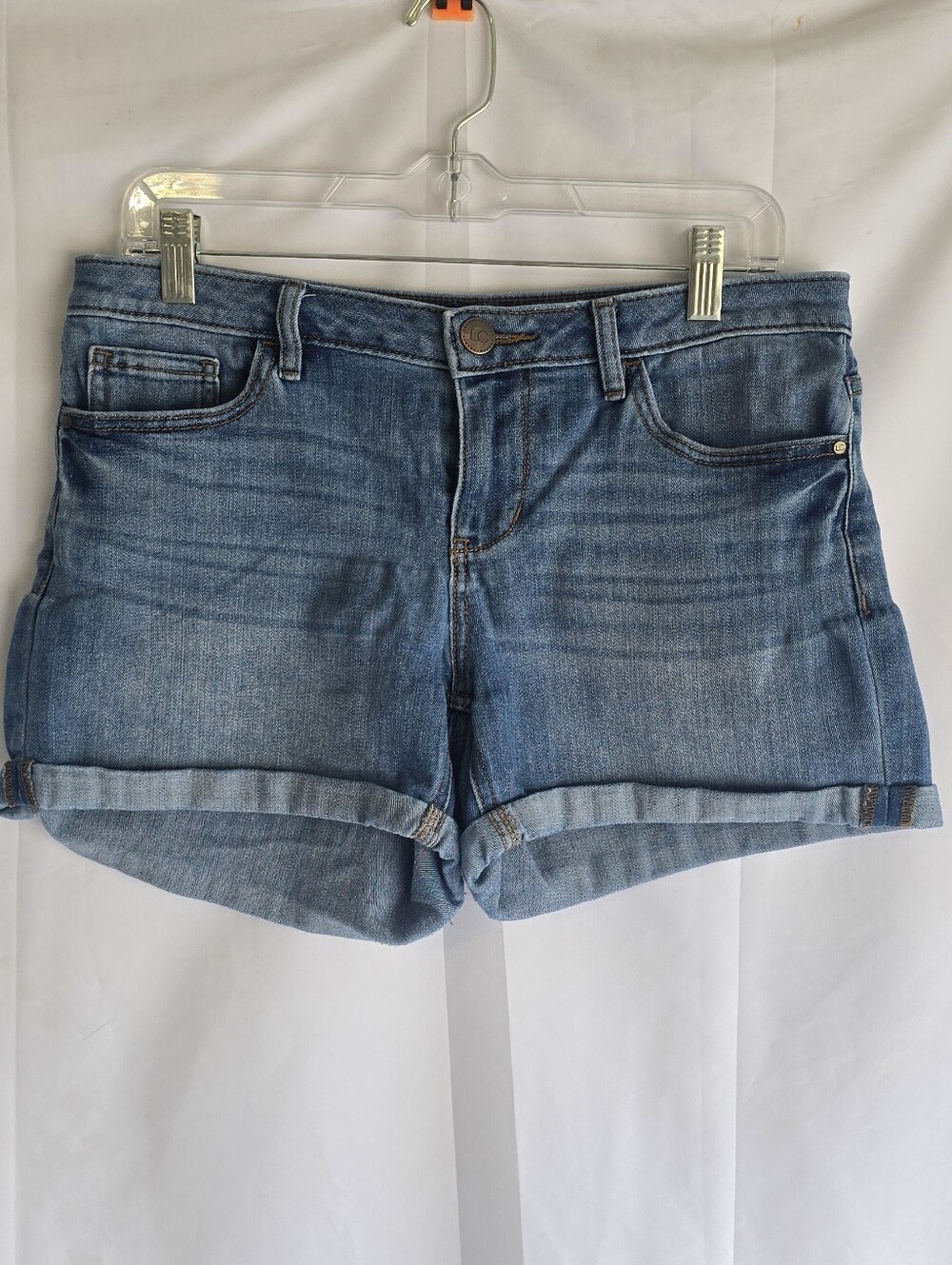 Lauren Conrad Women's Denim Jean Cuffed Shorts